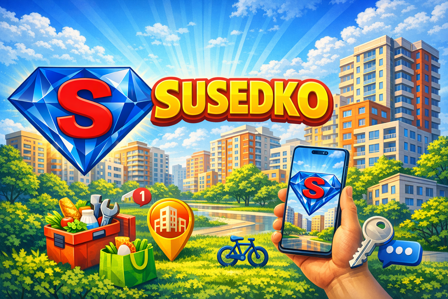 Susedko aplikácia ukážka
